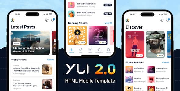 Yui v2.2 Nulled - Mobile Template
