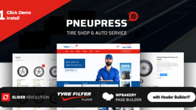 PneuPress v2.7.0 Nulled - Tire Shop and Car Repair WordPress Theme