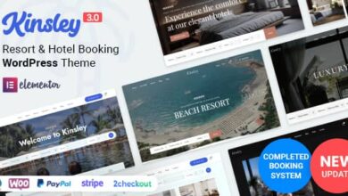 Kinsley v3.0.2 Nulled - Hotel Booking Theme