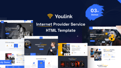 Youlink Nulled - Broadband & Internet Services HTML5 Template + RTL