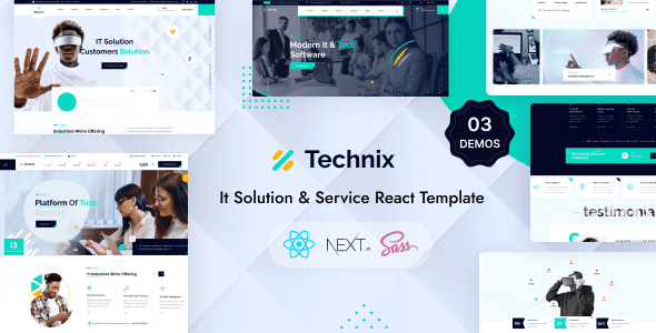 Technix Nulled - Technology & IT Solutions React Next js Template