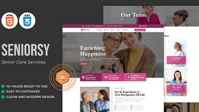 Seniorsy Nulled - Senior Care Services HTML Template