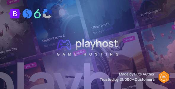 Playhost v1.0.1 Nulled - Game Hosting Server Website Template