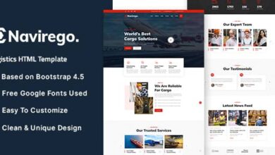 Navirego Nulled - Logistics HTML Template