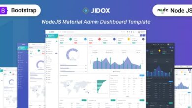 Jidox Nulled - NodeJS Admin Dashboard Template