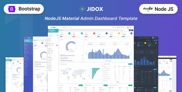 Jidox Nulled - NodeJS Admin Dashboard Template