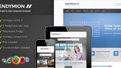 Endymion Nulled - Simple & Clean Corporate Template