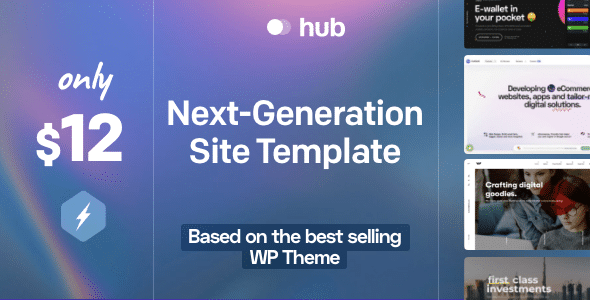 Hub v1.5 Nulled - HTML Responsive Multi-Purpose Template
