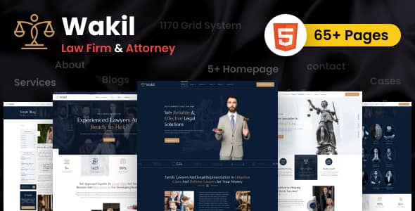 Wakil Nulled - Multipurpose Lawyer & Attorney HTML Template