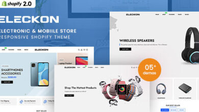 Eleckon v1.0 Nulled - Electronic Store Responsive Shopify Theme