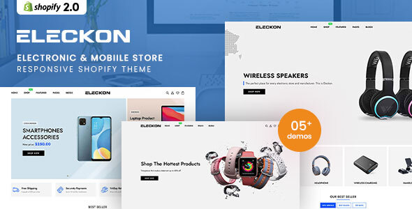 Eleckon v1.0 Nulled - Electronic Store Responsive Shopify Theme
