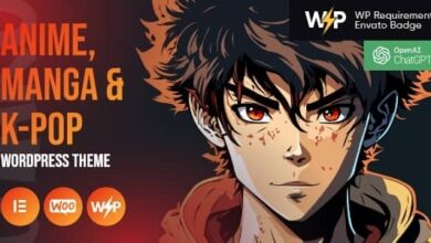 Otaku v1.0 Nulled - Anime, Manga & K-Pop WordPress Theme