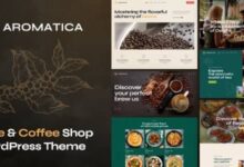 Aromatica v1.0 Nulled - Cafe & Coffee Shop WordPress Theme