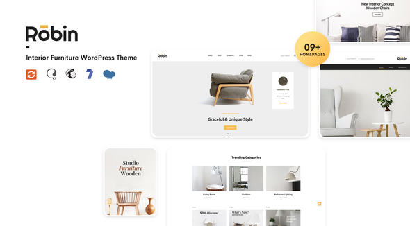 Robin v2.2.3 Nulled - Furniture Shop WooCommerce WordPress Theme