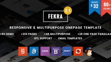 Fekra Nulled - Responsive One/Multi Page HTML5 Template