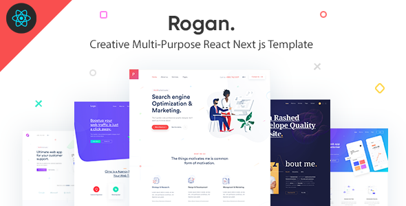 Rogan Nulled - Creative Multipurpose React Next js Template