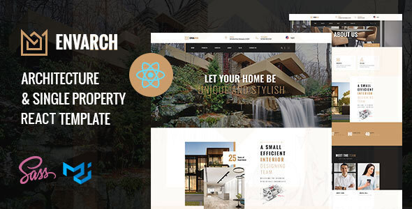 EnvArch Nulled - Architecture and Single Property React Template