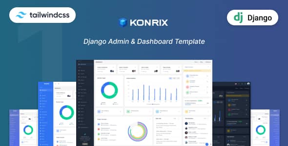 Konrix Nulled - Django Tailwind Admin & Dashboard Template