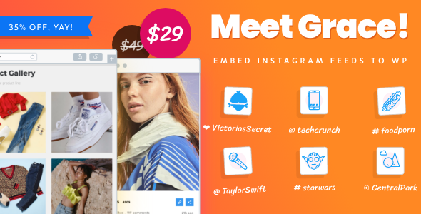 Instagram Feed Gallery Nulled - Grace for WordPress v1.2.7