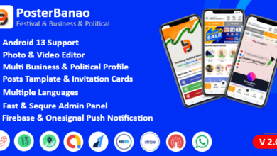 Poster Banao v2.0 Nulled - Poster Maker ,Festival & Business & Political , AdBanao Clone Poster Maker App