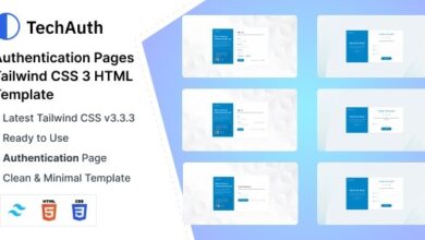 TechAuth Nulled - Auth Pages Tailwind CSS 3 HTML Template