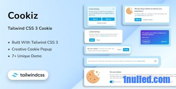Cookiz Nulled - Tailwind CSS 3 Cookie