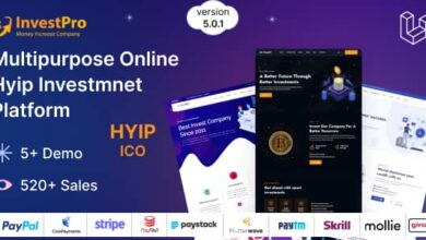 Hyip InvestPro v5.0.1 – Advance HYIP & ICO Investment Wallet & Banking Platform Free
