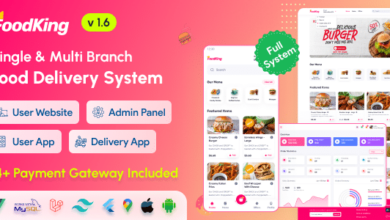 FoodKing v1.6 Nulled - Restaurant Food Delivery System with Admin Panel & Delivery Man App