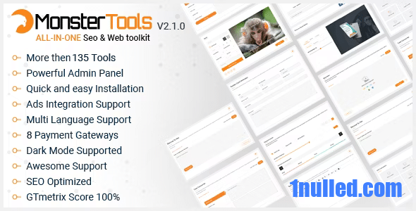 MonsterTools v2.1.0 Nulled - The All-in-One SEO & Web Toolkit, like a Swiss Army Knife