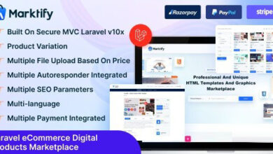 Marktify v1.0 Nulled - Laravel eCommerce Digital Product Marketplace