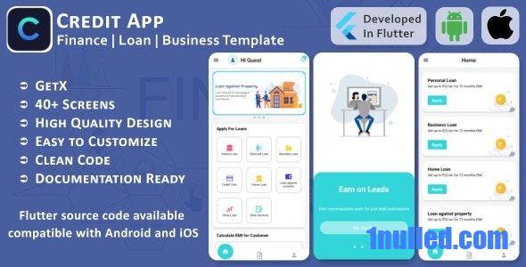 Credit App v1.1 Nulled - Finance, Loan, Business - Flutter Mobile UI Template/Kit (Android, iOS)