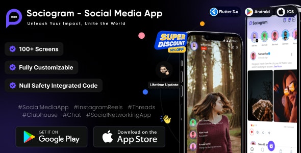 Sociogram v1.0 Nulled - Social Media App - Instagram Reels - Social Networking App