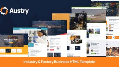Austry Nulled - Industry & Factory Business Template