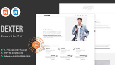 Dexter Nulled - Personal Portfolio HTML Template