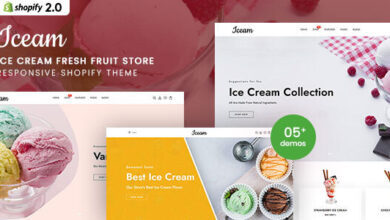 Iceam Nulled - Ice Cream Shop Responsive Shopify Theme