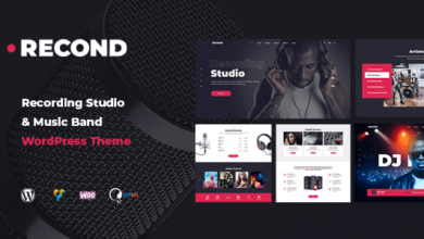 Recond v1.1.7 Nulled - Recording Studio & Music Band WordPress Theme
