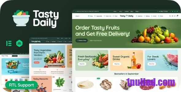 Tasty Daily v1.1 Nulled - Grocery Store & Food WooCommerce Theme