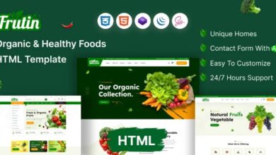 Frutin Nulled - Organic & Healthy Food HTML Template