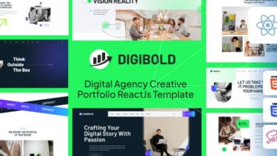 DigiBold Nulled - Digital Agency Creative Portfolio React Js Template
