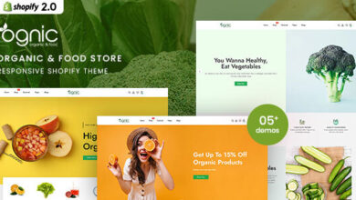 Ognic Nulled - Organic & Food Store Shopify 2.0 Theme