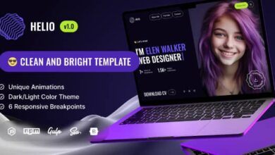 Helio Nulled - Coming Soon and Landing Page Template