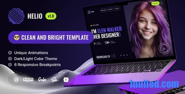 Helio Nulled - Coming Soon and Landing Page Template