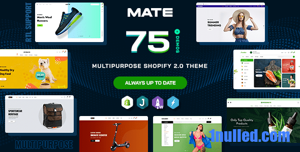 Mate Nulled - Multipurpose Shopify 2.0 Theme