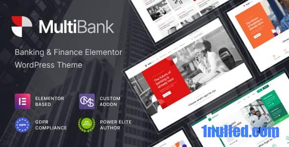 Multibank v1.0.9 Nulled - Business and Finance WordPress Theme
