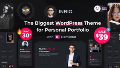 InBio v2.5.0 Nulled - Personal Portfolio/CV WordPress Theme
