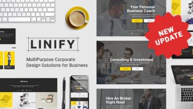 Linify v1.8 Nulled - Multipurpose Corporate WordPress Theme