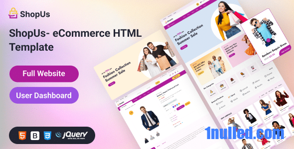 Shopus Nulled - Fashion eCommerce Template