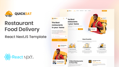 QuickEat Nulled - React Food Delivery NextJS Template