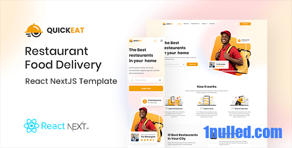 QuickEat Nulled - React Food Delivery NextJS Template