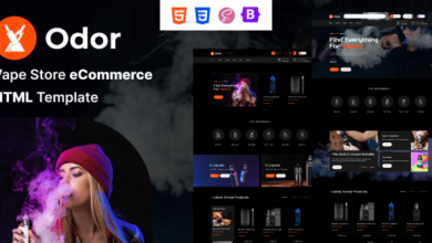 Odor Nulled - Vape Store eCommerce HTML Template